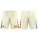 Custom Cream Orange Basketball Jersey Uniform Suit Printed Your Logo Name Number