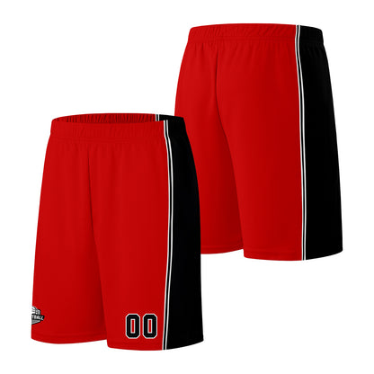 Custom Red Black Basketball Jersey for Men Women Adult Youth Stitched Name Number Logo