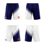 Custom Navy White Reversible Basketball Suit for Adults and Kids Personalized Jersey