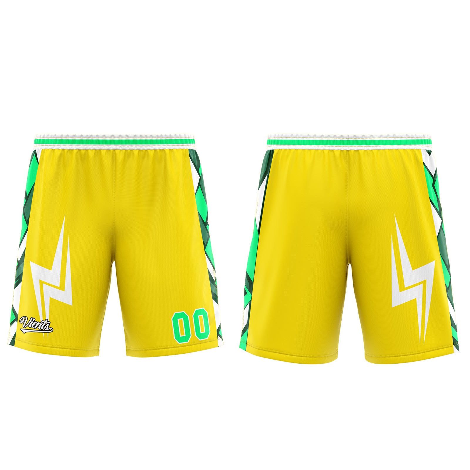 Custom Yellow Green Basketball Jersey Uniform Suit Printed Your Logo Name Number