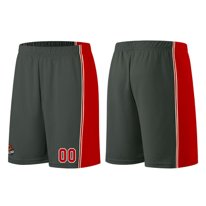 Custom Dark Gray-Red Basketball Jersey for Men Women Adult Youth Stitched Name Number Logo