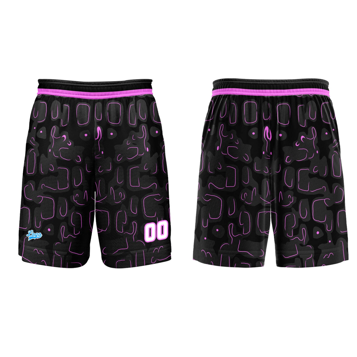 Custom Black Lilac Basketball Jersey Uniform Suit Printed Your Logo Name Number
