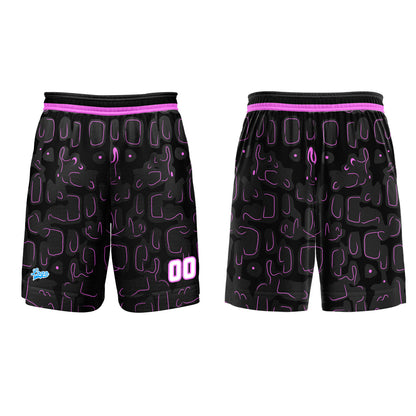Custom Black Lilac Basketball Jersey Uniform Suit Printed Your Logo Name Number