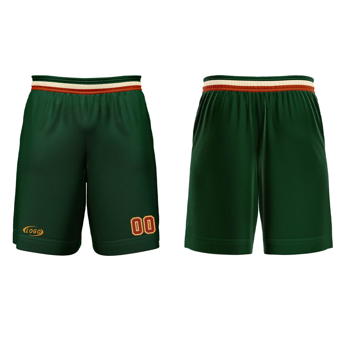 Custom Green Light Brown Red Yellow Basketball Jersey Uniform Suit Printed Your Logo Name Number