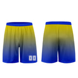 Custom Yellow Blue Uniform Jersey Kids Adults Personalized Set Jersey Shirt