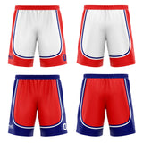 Custom Blue Red Reversible Basketball Suit for Adults and Kids Personalized Jersey