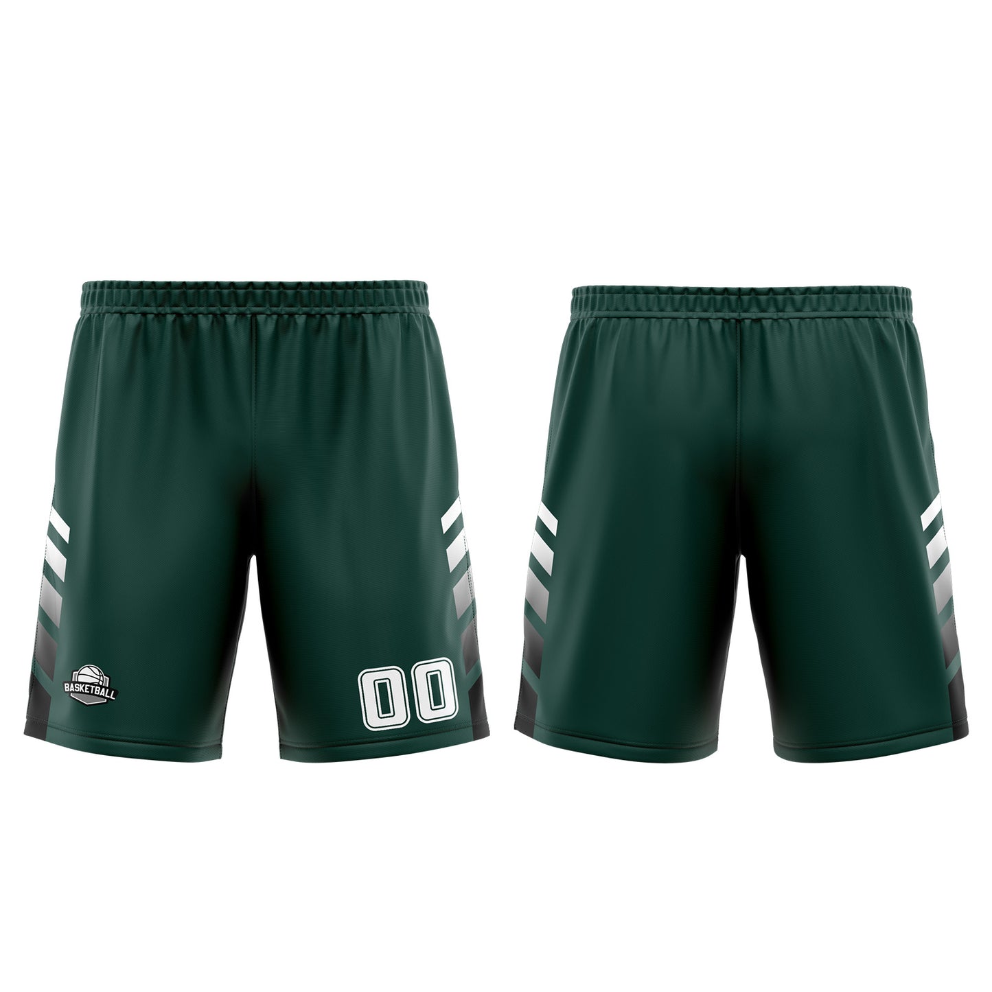Custom Green White Basketball Jersey Uniform Suit Printed Your Logo Name Number