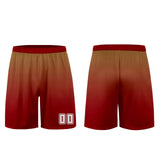 Custom Brown Red Uniform Jersey Kids Adults Personalized Set Jersey Shirt