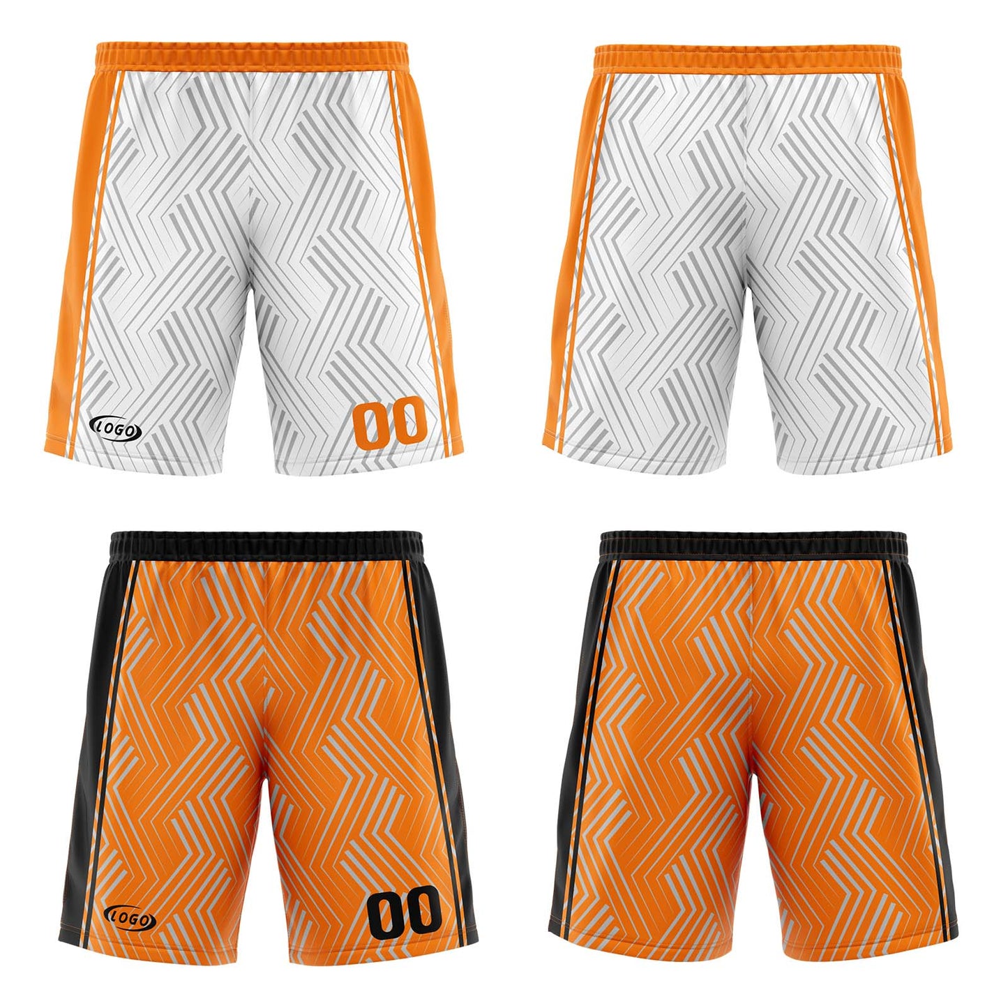 Custom White Orange Reversible Basketball Suit for Adults and Kids Personalized Jersey