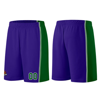 Custom Purple Green Basketball Jersey for Men Women Adult Youth Stitched Name Number Logo