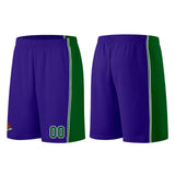 Custom Purple Green Basketball Jersey for Men Women Adult Youth Stitched Name Number Logo