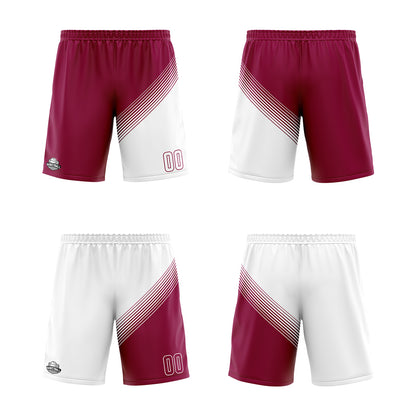 Custom Red White Reversible Basketball Suit for Adults and Kids Personalized Jersey