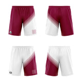 Custom Red White Reversible Basketball Suit for Adults and Kids Personalized Jersey