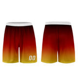 Custom Red Orange Yellow Uniform Jersey Kids Adults Personalized Set Jersey Shirt