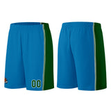 Custom Blue-Green Basketball Jersey for Men Women Adult Youth Stitched Name Number Logo