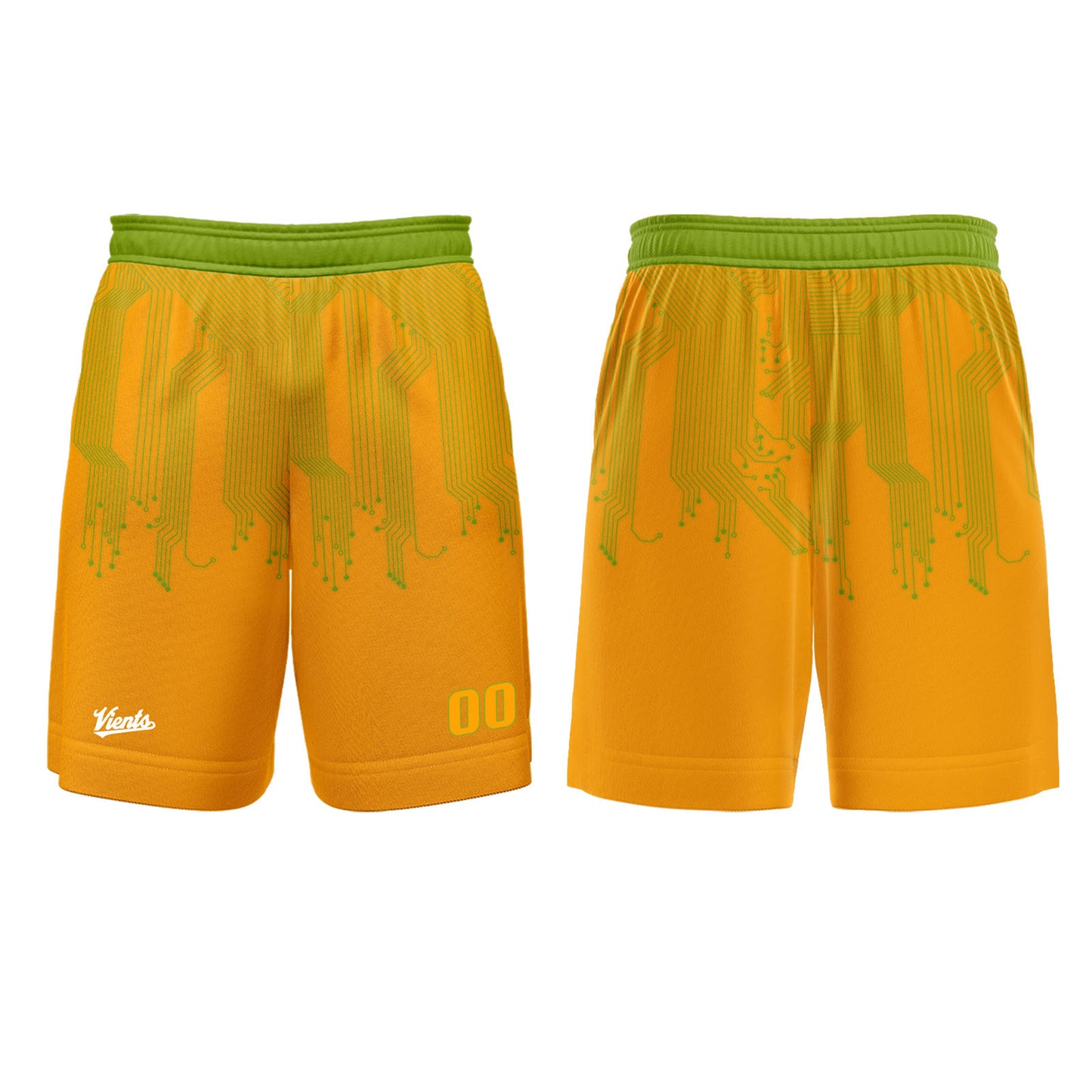 Custom Orange Green Basketball Soccer Football Shooting Long T-Shirt for Adults and Kids
