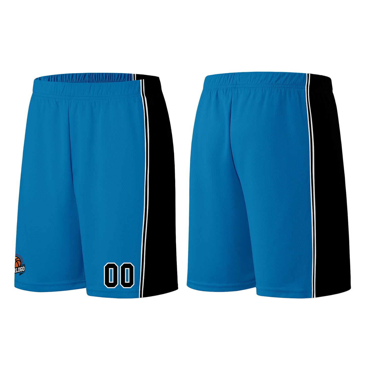 Custom Blue-Black Basketball Jersey for Men Women Adult Youth Stitched Name Number Logo