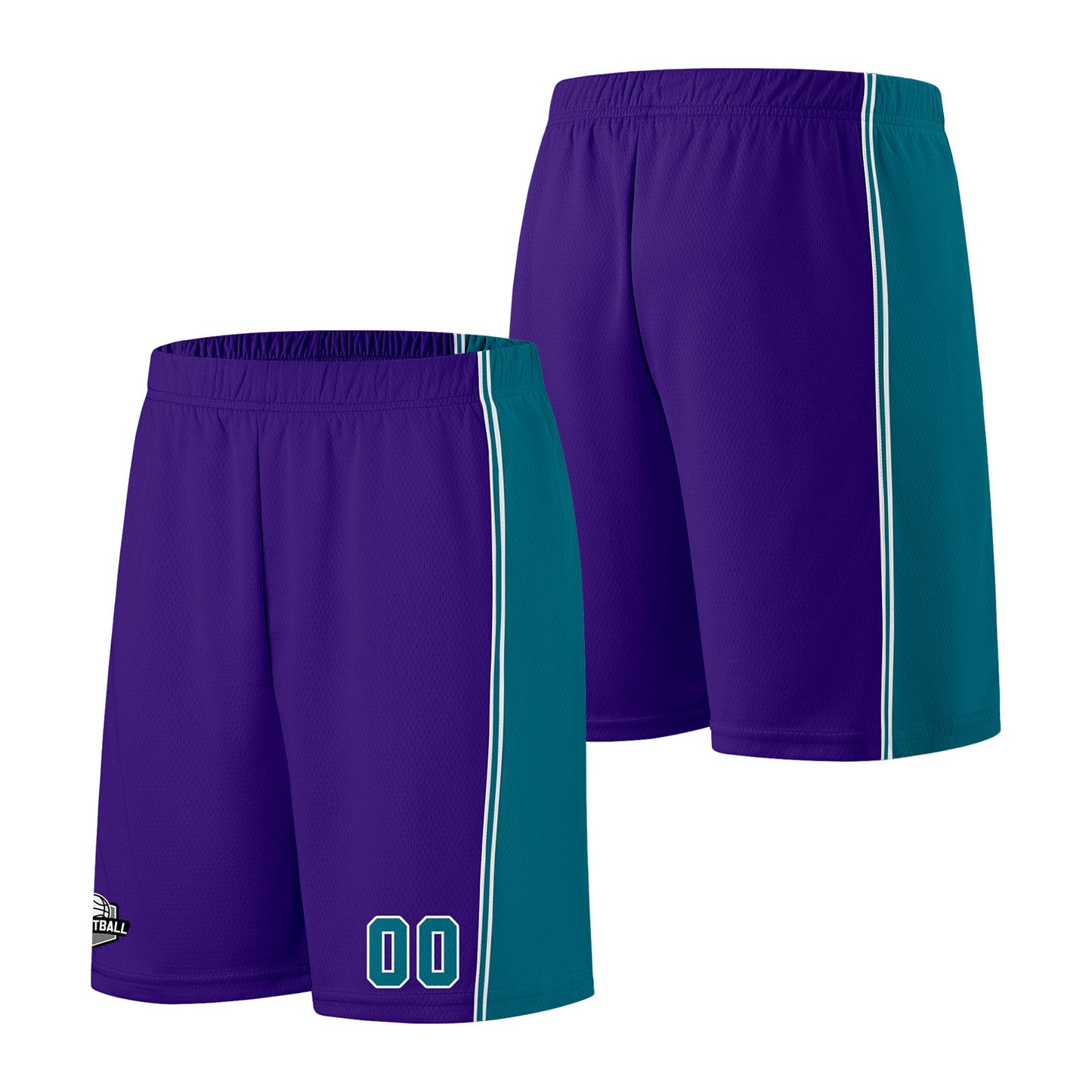 Custom Purple Teal Basketball Jersey for Men Women Adult Youth Stitched Name Number Logo