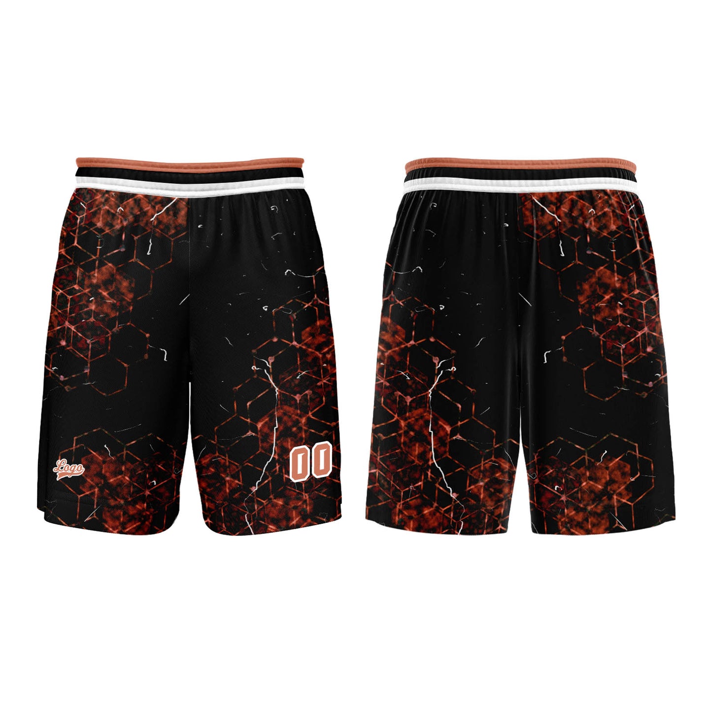 Custom Orange Basketball Jersey Uniform Suit Printed Your Logo Name Number