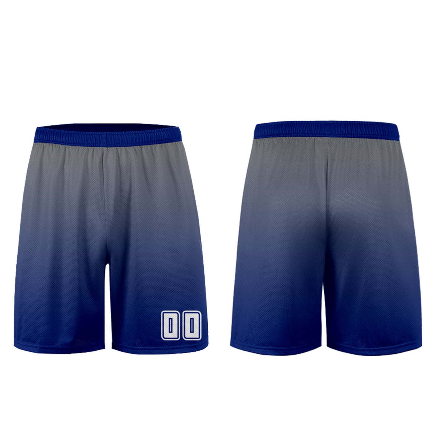 Custom Gray Blue Uniform Jersey Kids Adults Personalized Set Jersey Shirt