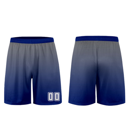 Custom Gray Blue Uniform Jersey Kids Adults Personalized Set Jersey Shirt