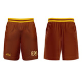 Custom Brown Beige Yellow Basketball Jersey Uniform Suit Printed Your Logo Name Number