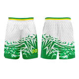 Custom Green Yellow Basketball Jersey Uniform Suit Printed Your Logo Name Number