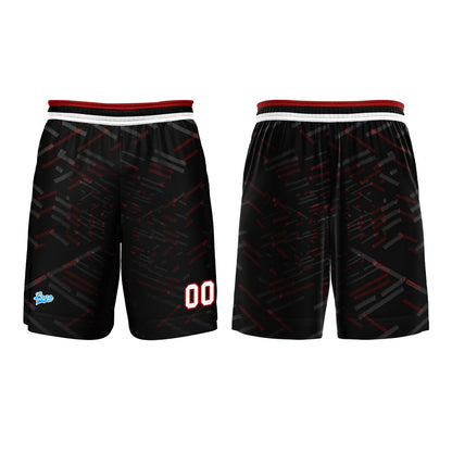 Custom Black Red Basketball Jersey Uniform Suit Printed Your Logo Name Number