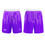 Custom Purple White Basketball Soccer Football Shooting Long T-Shirt for Adults and Kids