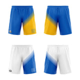 Custom Blue Yellow Reversible Basketball Suit for Adults and Kids Personalized Jersey