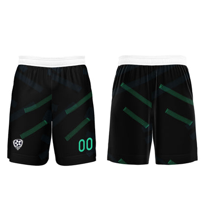 Custom Black Grass Green Soccer Uniform Jersey Kids Adults Personalized Set Jersey Shirt