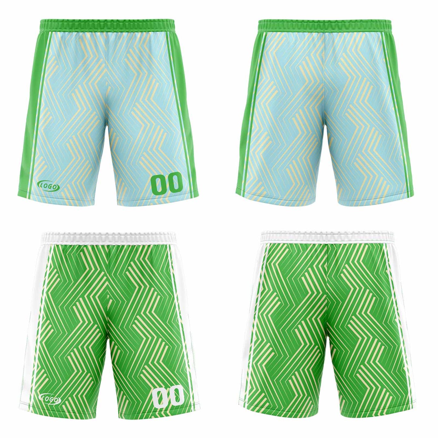 Custom Light Blue Green Reversible Basketball Suit for Adults and Kids Personalized Jersey