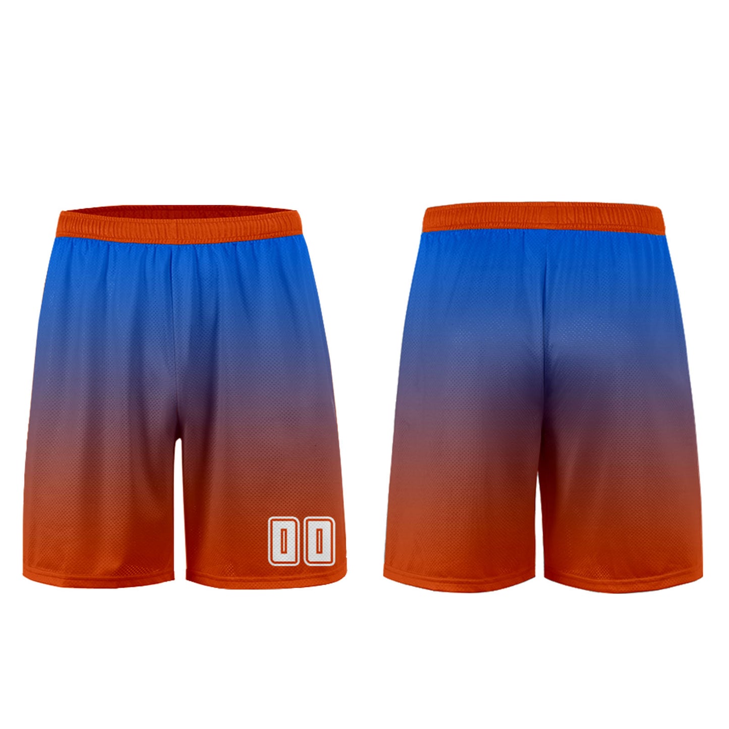 Custom Blue Orange Uniform Jersey Kids Adults Personalized Set Jersey Shirt