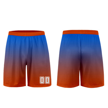 Custom Blue Orange Uniform Jersey Kids Adults Personalized Set Jersey Shirt