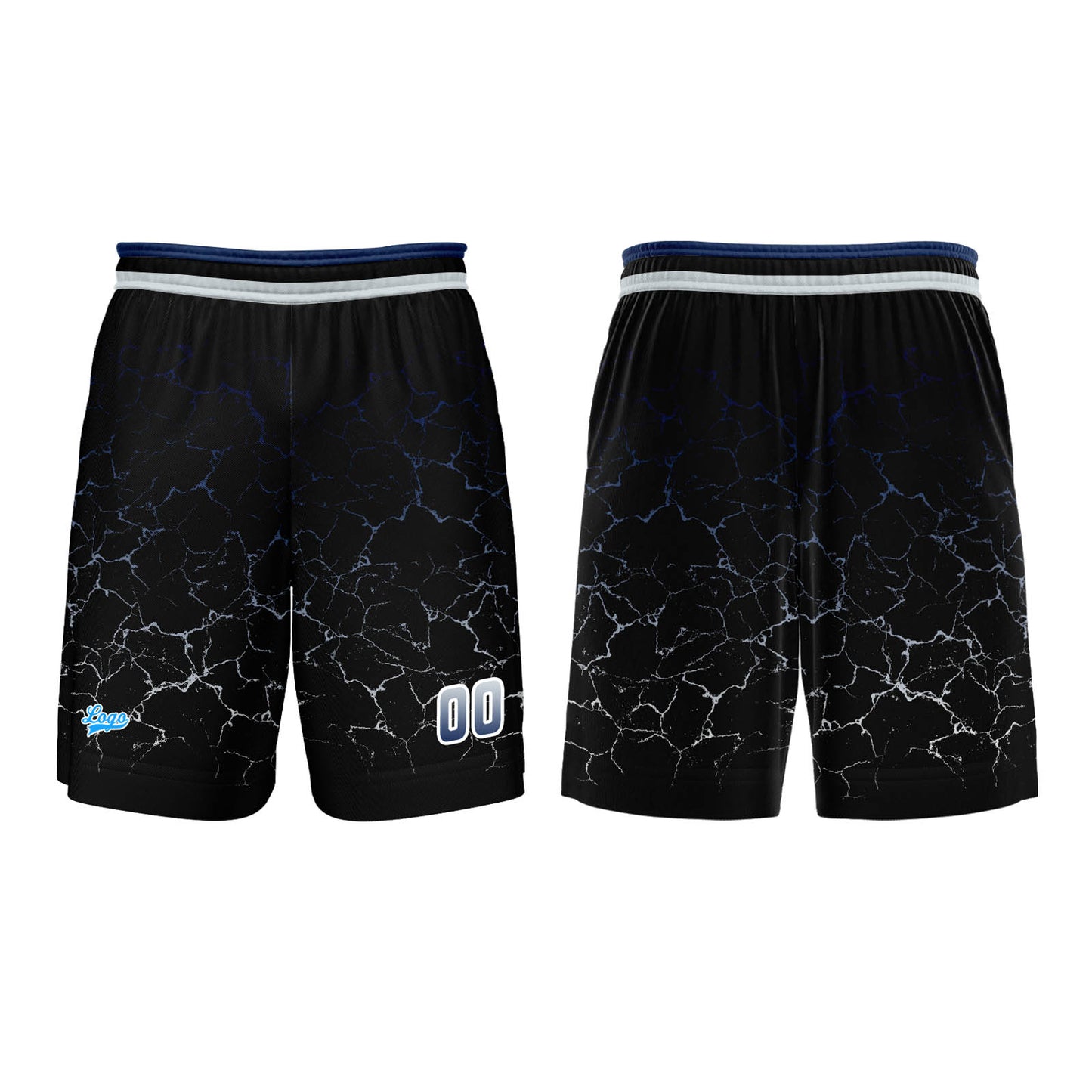 Custom Azure Basketball Jersey Uniform Suit Printed Your Logo Name Number