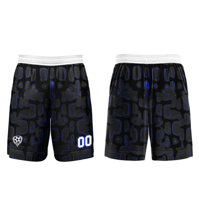 Custom Black Blue Soccer Uniform Jersey Kids Adults Personalized Set Jersey Shirt