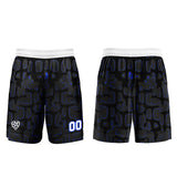 Custom Black Blue Soccer Uniform Jersey Kids Adults Personalized Set Jersey Shirt