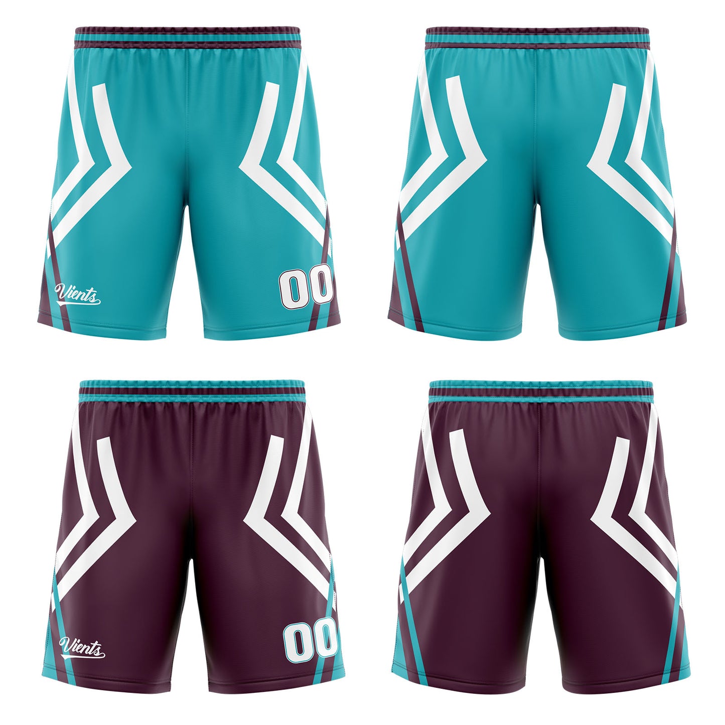 Custom Cyan Vintage Purple Reversible Basketball Suit for Adults and Kids Personalized Jersey