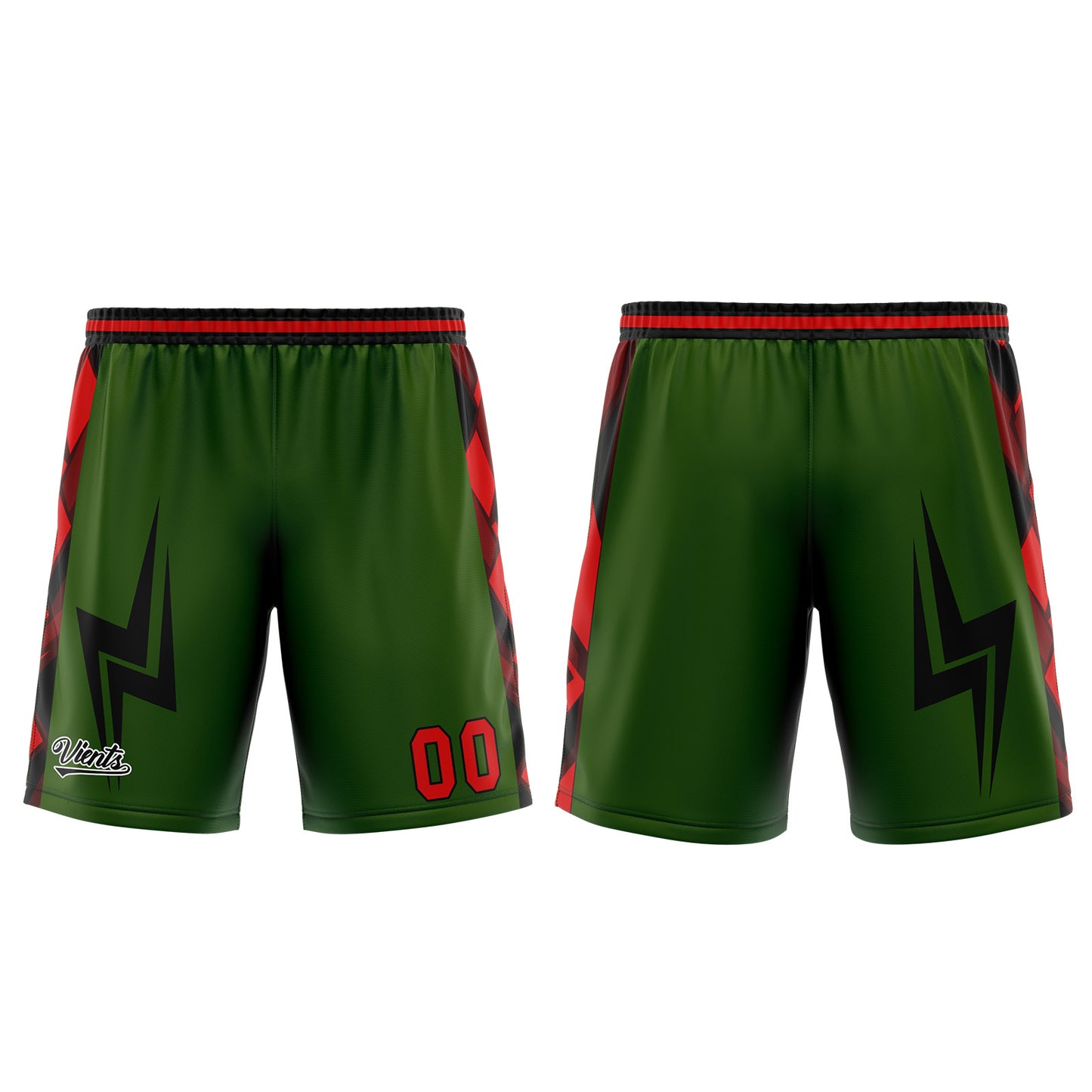 Custom Green Red Basketball Jersey Uniform Suit Printed Your Logo Name Number