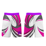 Custom White Pink Uniform Jersey Kids Adults Personalized Set Jersey Shirt