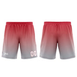 Custom Grey Red Basketball Jersey Uniform Suit Printed Your Logo Name Number