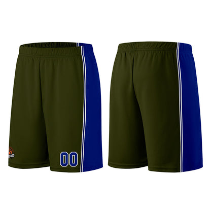 Custom Army Green-Royal Basketball Jersey for Men Women Adult Youth Stitched Name Number Logo