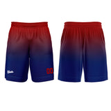 Custom Red Dark Blue Basketball Soccer Football Shooting Long T-Shirt for Adults and Kids