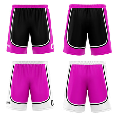 Custom Black Light Purple Reversible Basketball Suit for Adults and Kids Personalized Jersey
