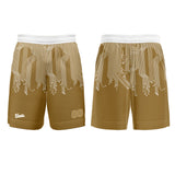 Custom Gold White Basketball Soccer Football Shooting Long T-Shirt for Adults and Kids