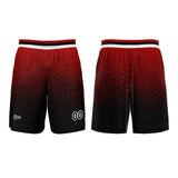 Custom Red Black Basketball Jersey Uniform Suit Printed Your Logo Name Number