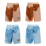 Custom Orange Light Blue Reversible Basketball Suit for Adults and Kids Personalized Jersey
