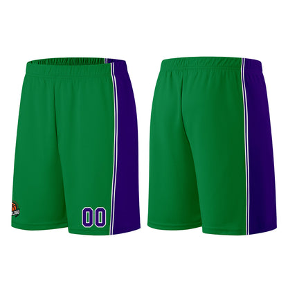 Custom Kelly Green Purple Basketball Jersey for Men Women Adult Youth Stitched Name Number Logo