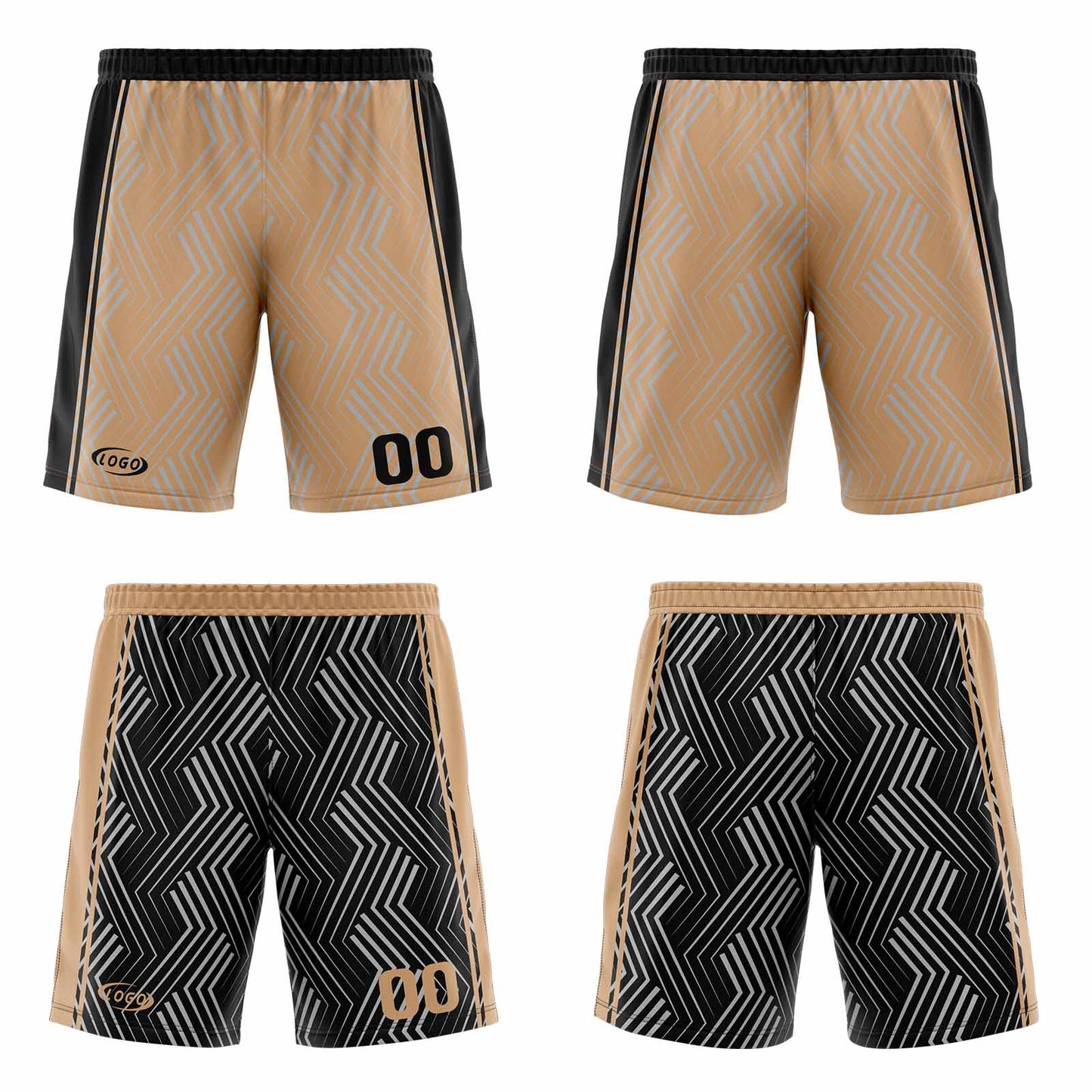 Custom Brown Black Reversible Basketball Suit for Adults and Kids Personalized Jersey