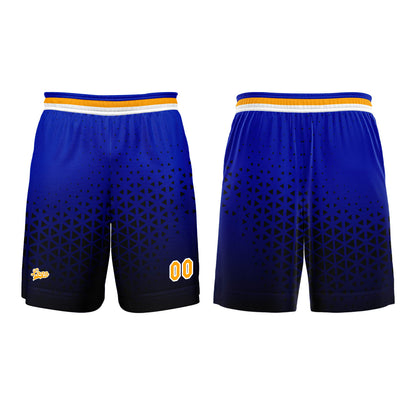 Custom Blue Orange Basketball Jersey Uniform Suit Printed Your Logo Name Number